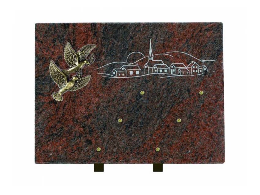 Unique Rectangle Granite Plaque.