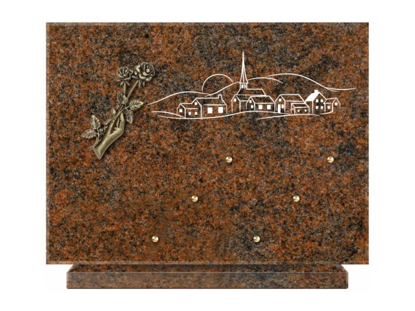 Unique Rectangle Granite Plaque.