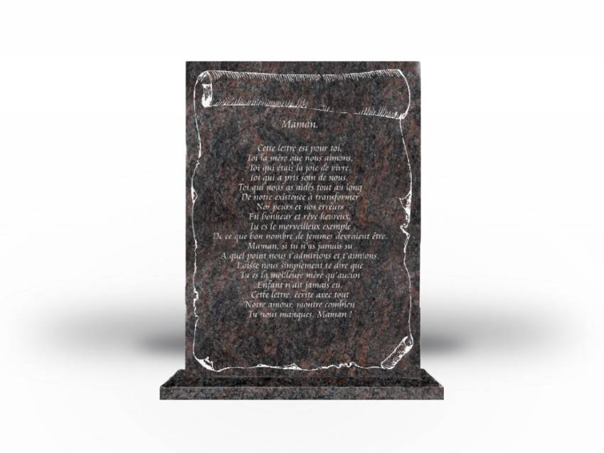 Mythical Rectangular Granite Plaque.