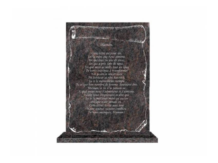 Mythical Rectangular Granite Plaque.