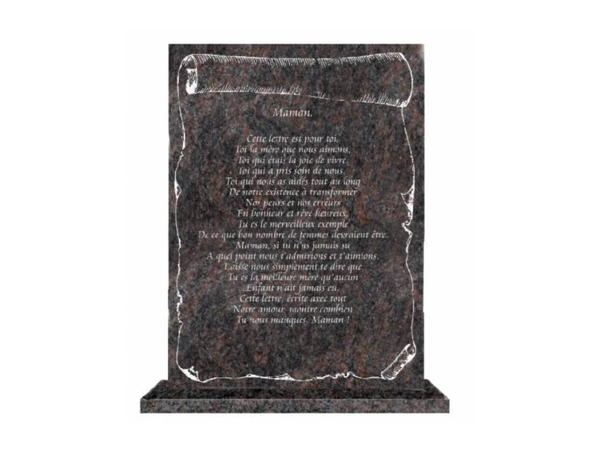 Mythical Rectangular Granite Plaque.