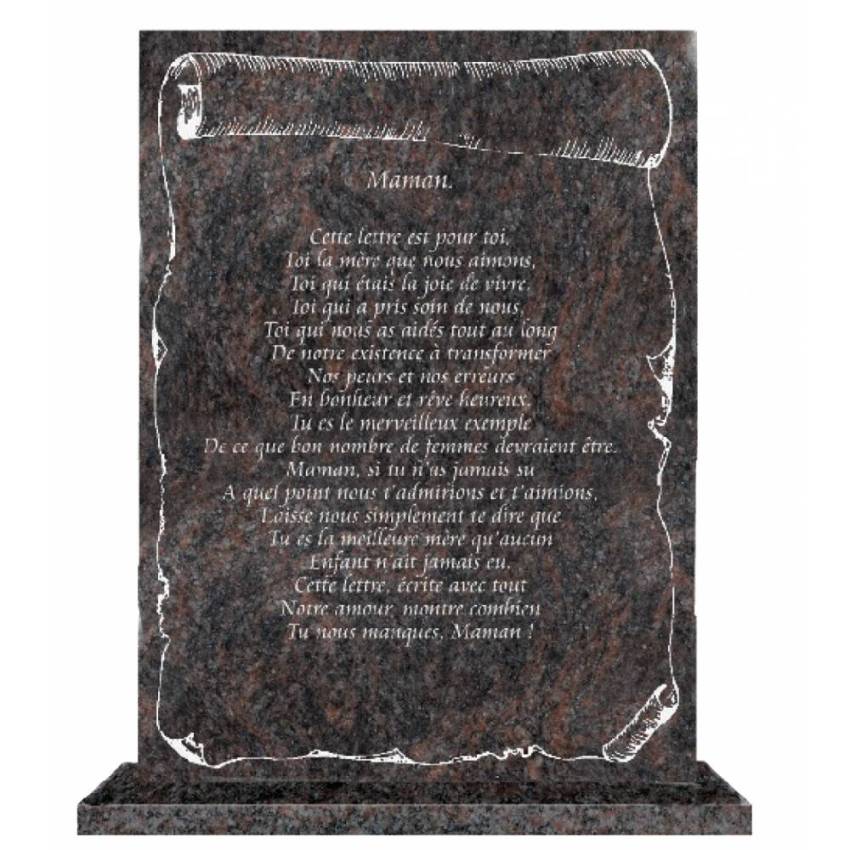 Mythical Rectangular Granite Plaque.