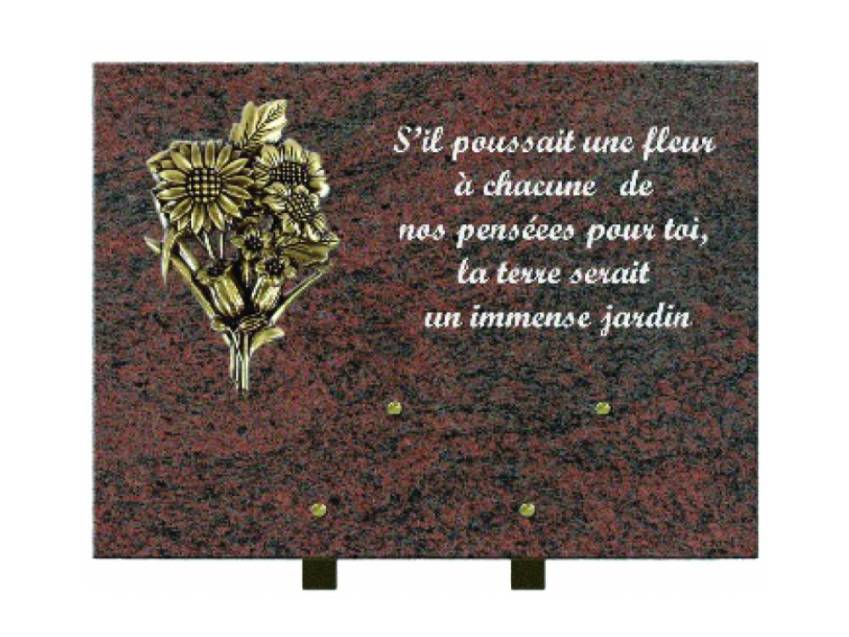 Symbolic Rectangle Granite Plaque.