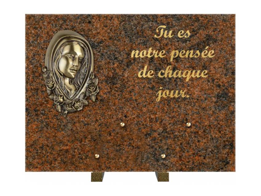 Plaque Granit Rectangle hommage