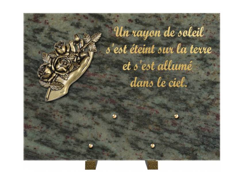 Plaque Granit Rectangle hommage