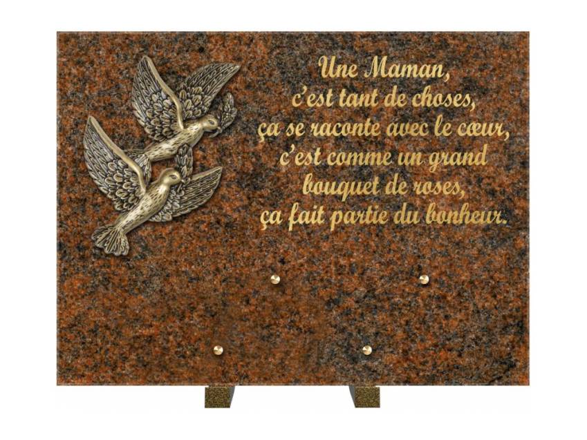 Plaque Granit Rectangle hommage