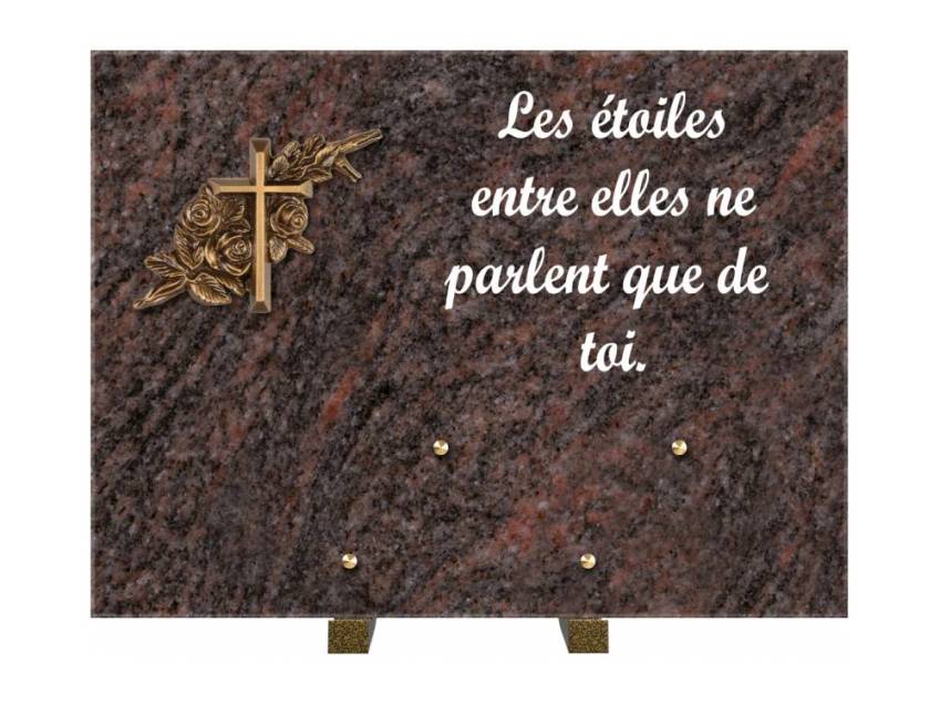 Plaque Granit Rectangle hommage