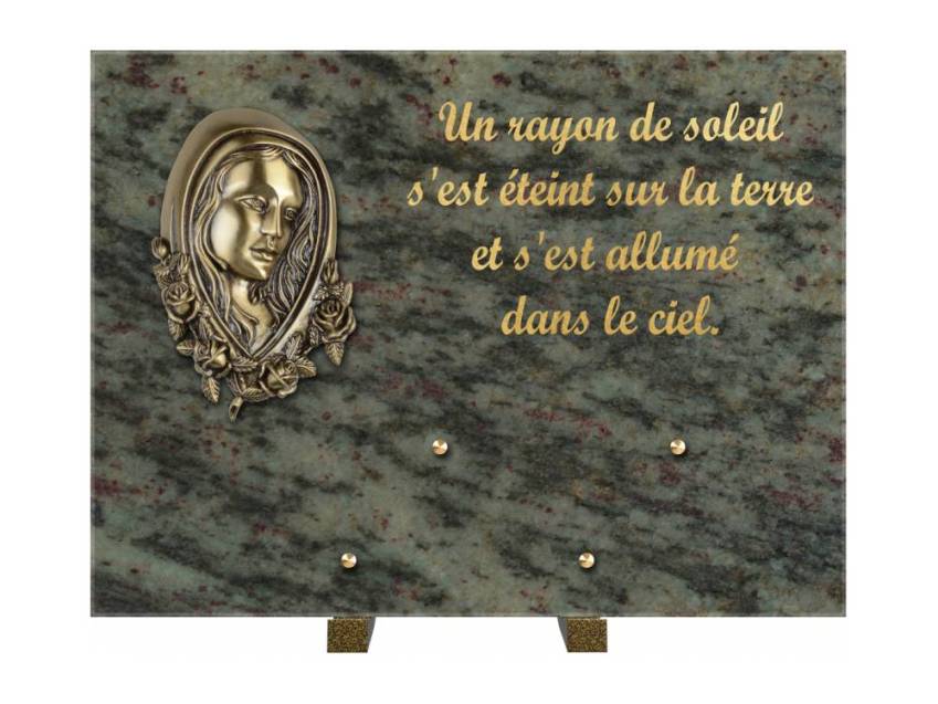 Plaque Granit Rectangle hommage