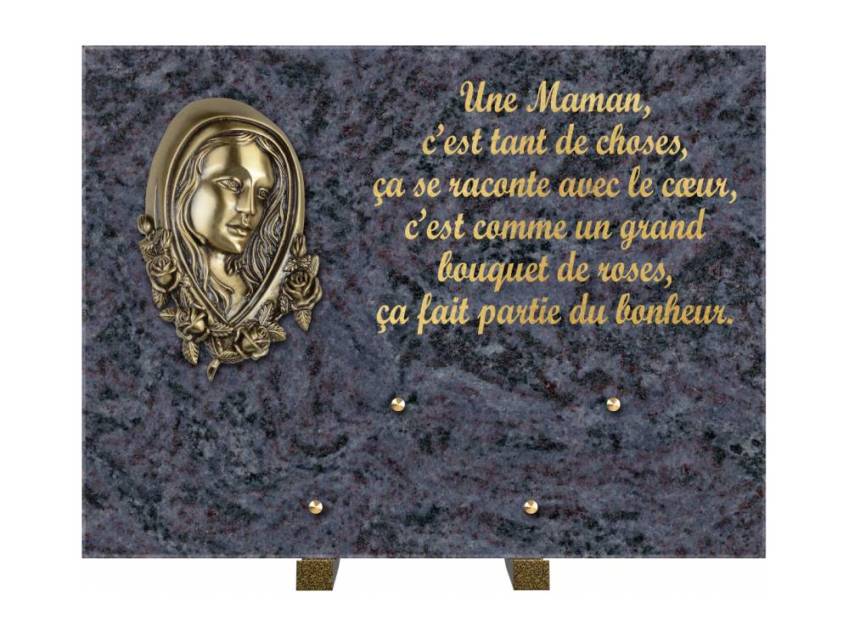 Plaque Granit Rectangle hommage