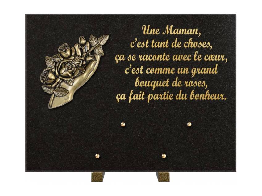 Plaque Granit Rectangle hommage