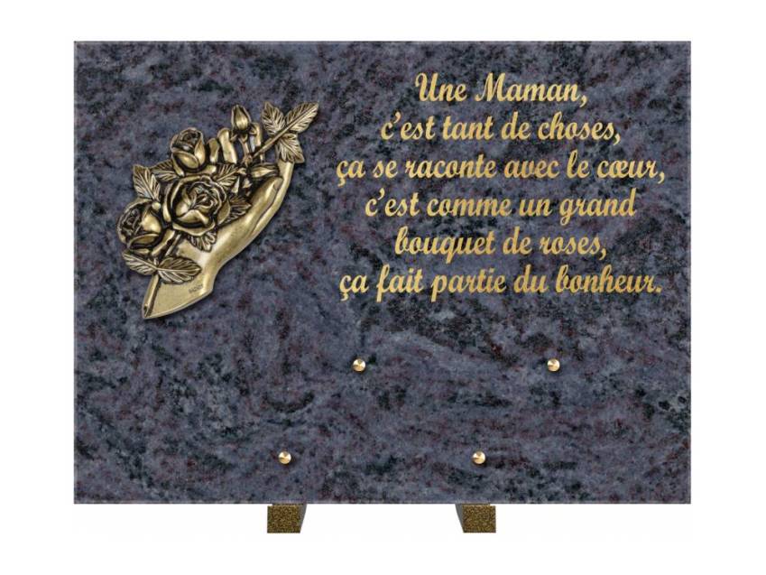 Plaque Granit Rectangle hommage