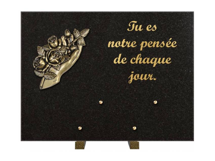 Plaque Granit Rectangle hommage