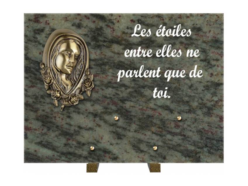 Plaque Granit Rectangle hommage