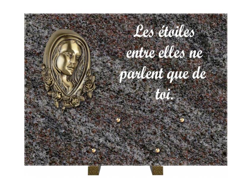 Plaque Granit Rectangle hommage