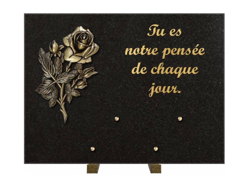 Plaque Granit Rectangle hommage