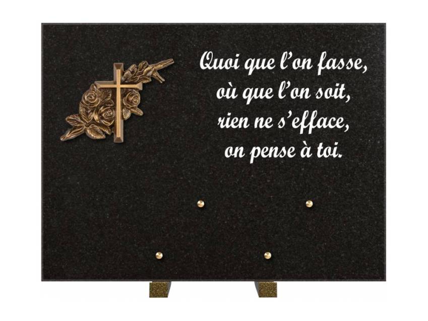 Plaque Granit Rectangle hommage