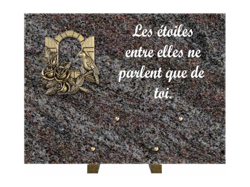 Plaque Granit Rectangle hommage