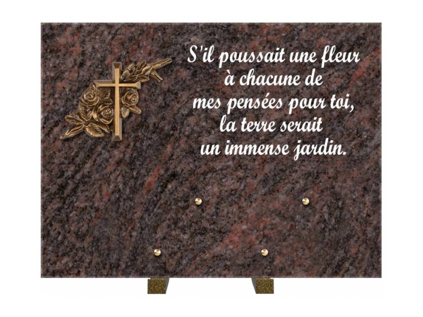 Plaque Granit Rectangle hommage