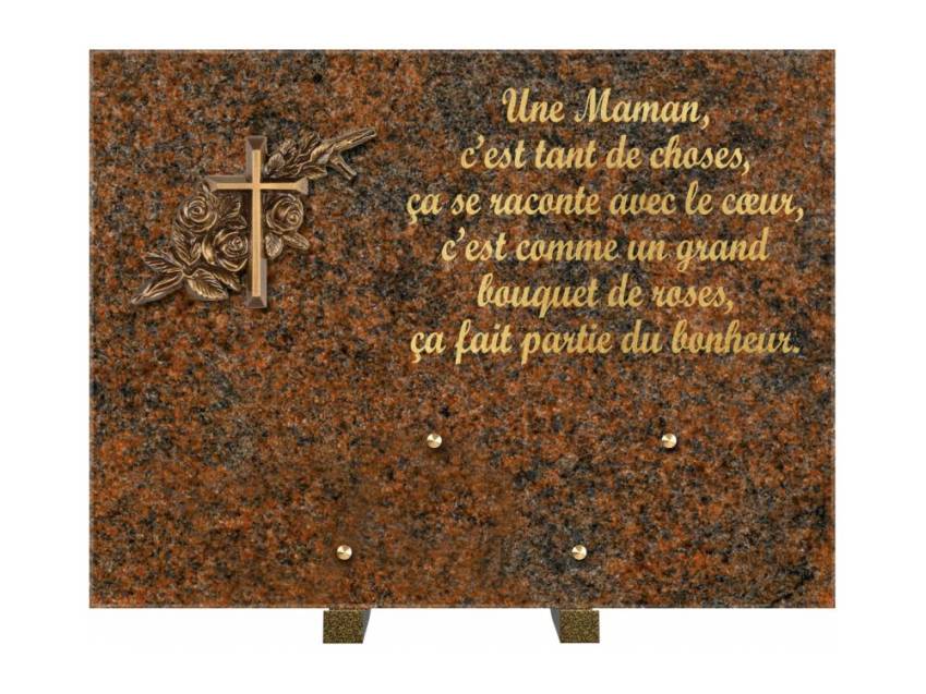 Plaque Granit Rectangle hommage