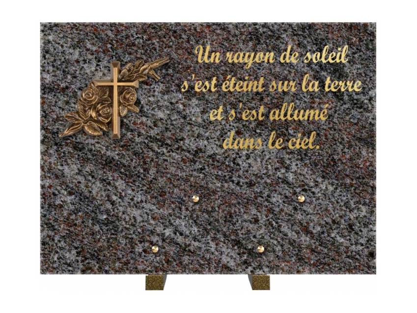 Plaque Granit Rectangle hommage