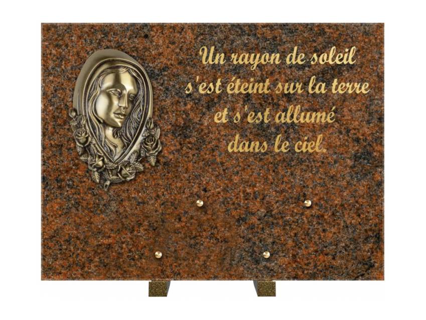 Plaque Granit Rectangle hommage