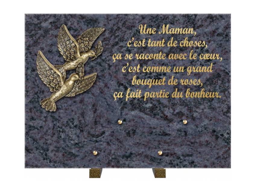 Plaque Granit Rectangle hommage