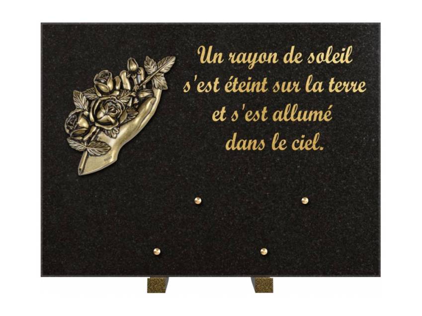 Plaque Granit Rectangle hommage