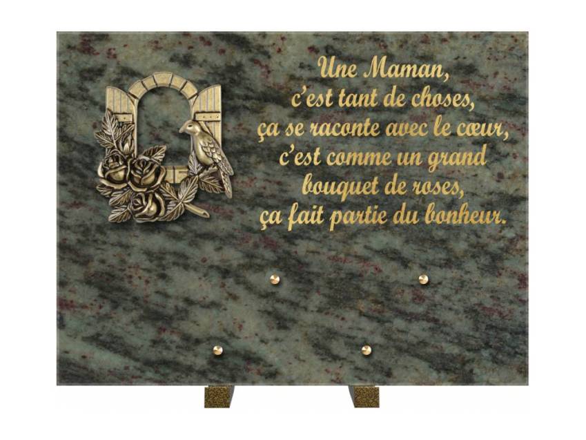 Plaque Granit Rectangle hommage