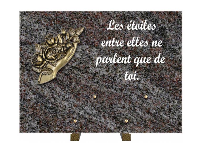 Plaque Granit Rectangle hommage