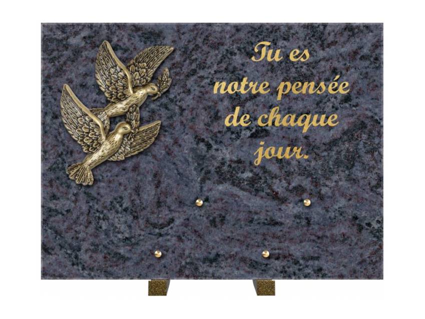 Plaque Granit Rectangle hommage