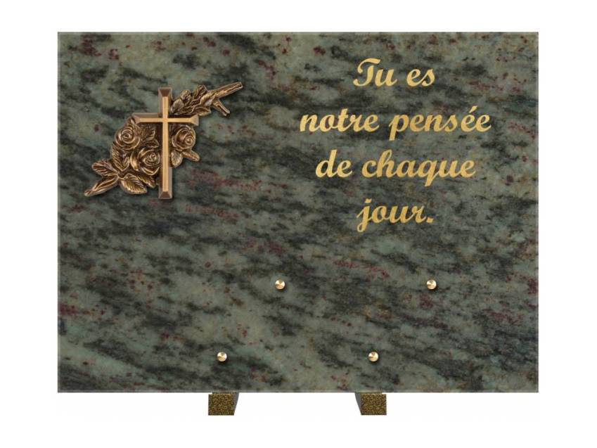 Plaque Granit Rectangle hommage