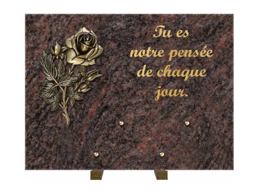 Plaque Granit Rectangle hommage