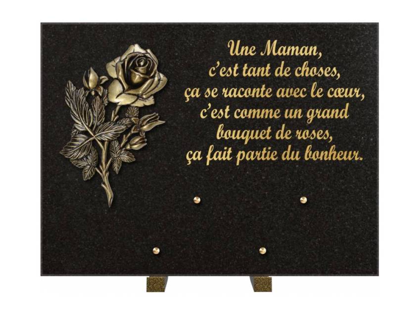 Plaque Granit Rectangle hommage