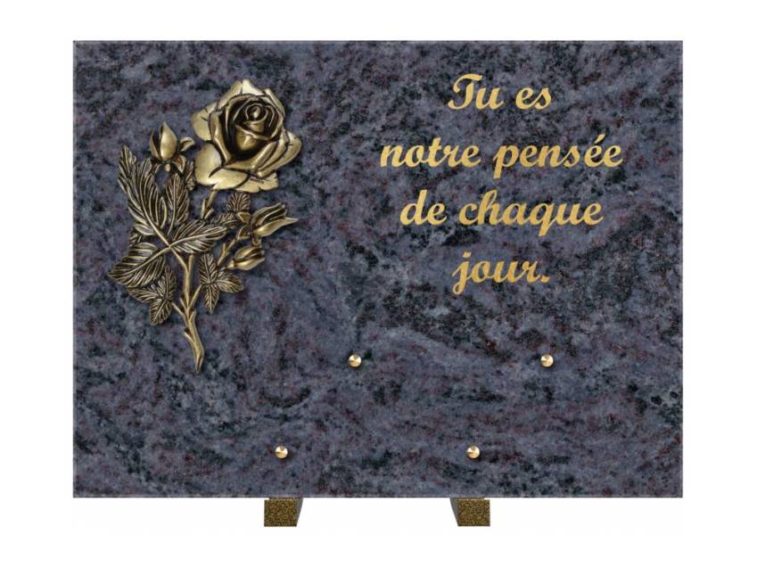 Plaque Granit Rectangle hommage