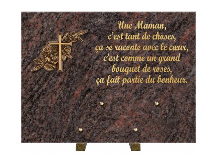 Plaque Granit Rectangle hommage