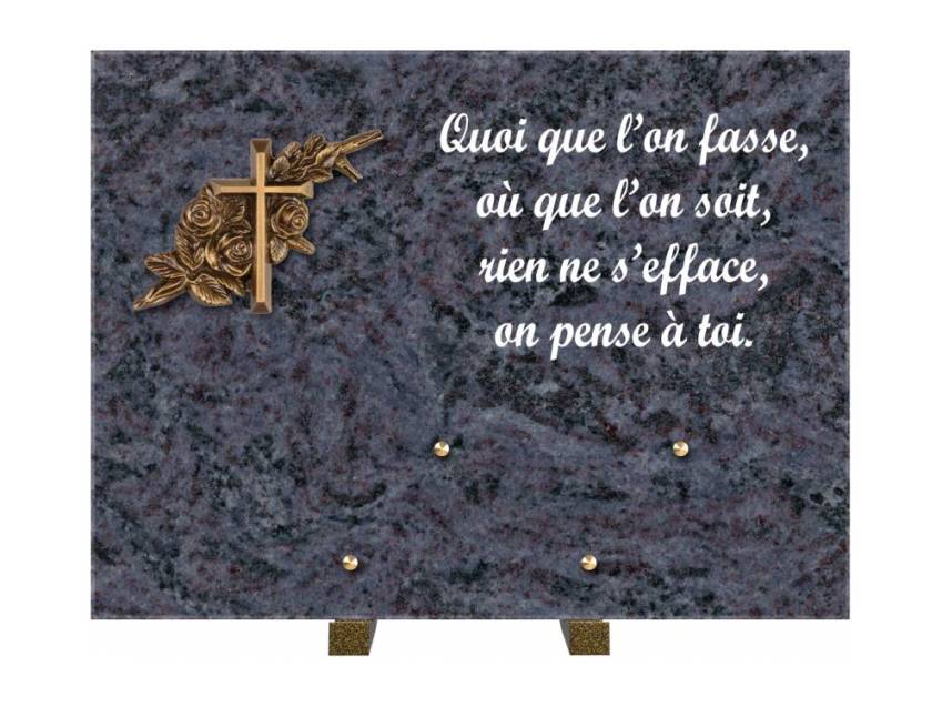 Plaque Granit Rectangle hommage