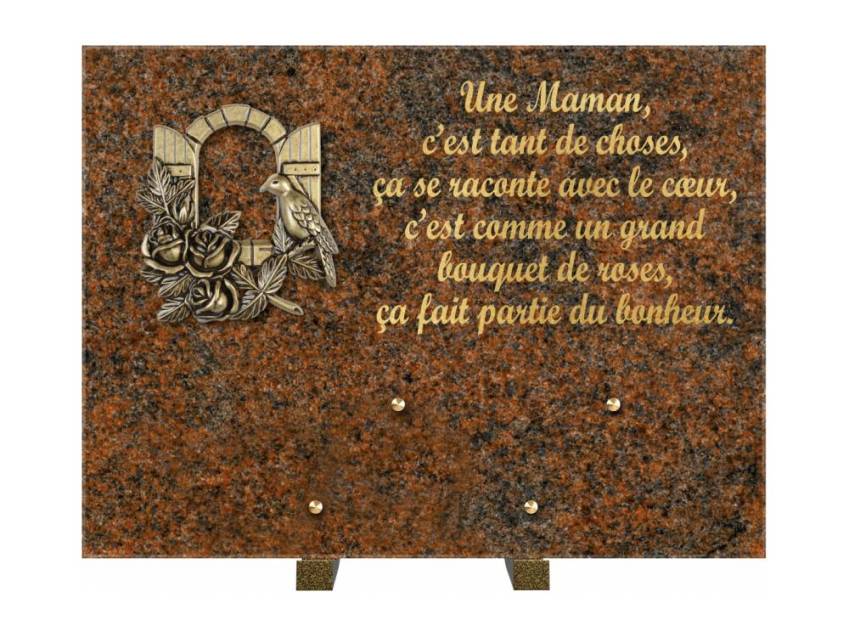 Plaque Granit Rectangle hommage