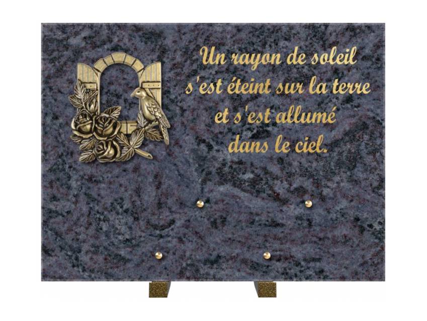 Plaque Granit Rectangle hommage