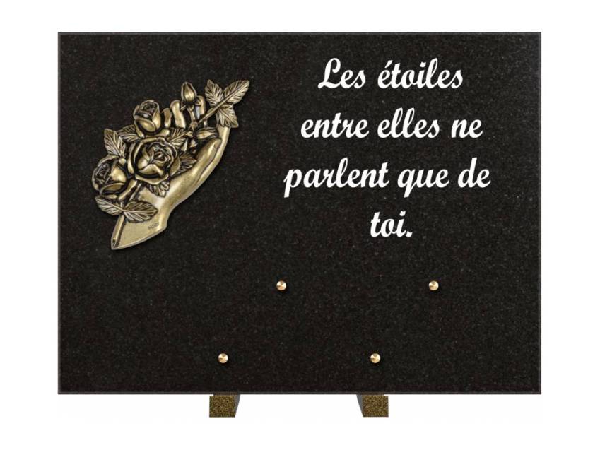 Plaque Granit Rectangle hommage