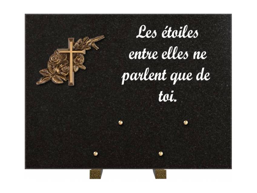 Plaque Granit Rectangle hommage