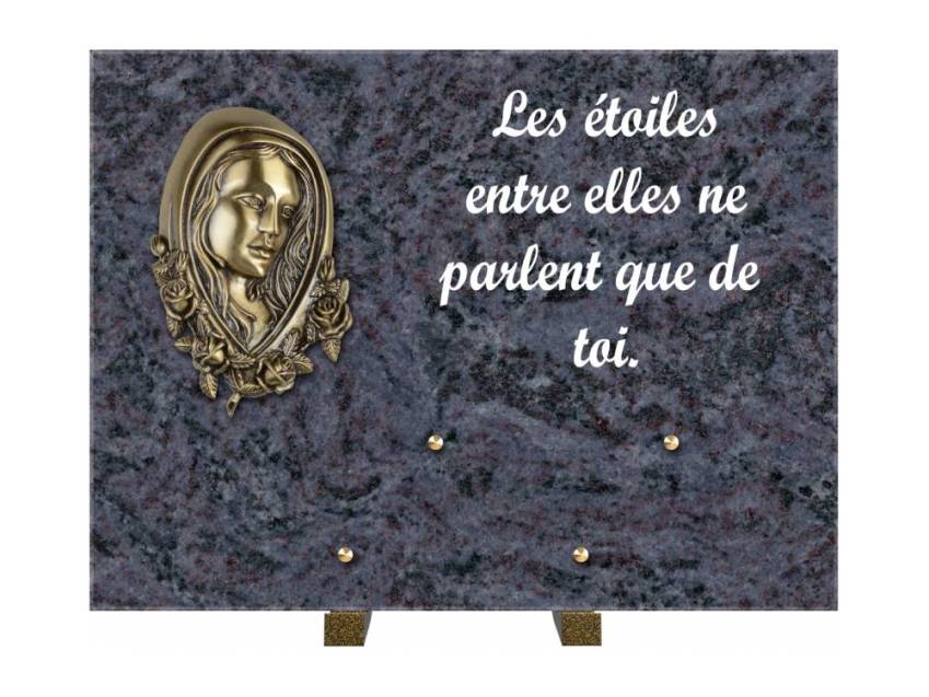 Plaque Granit Rectangle hommage