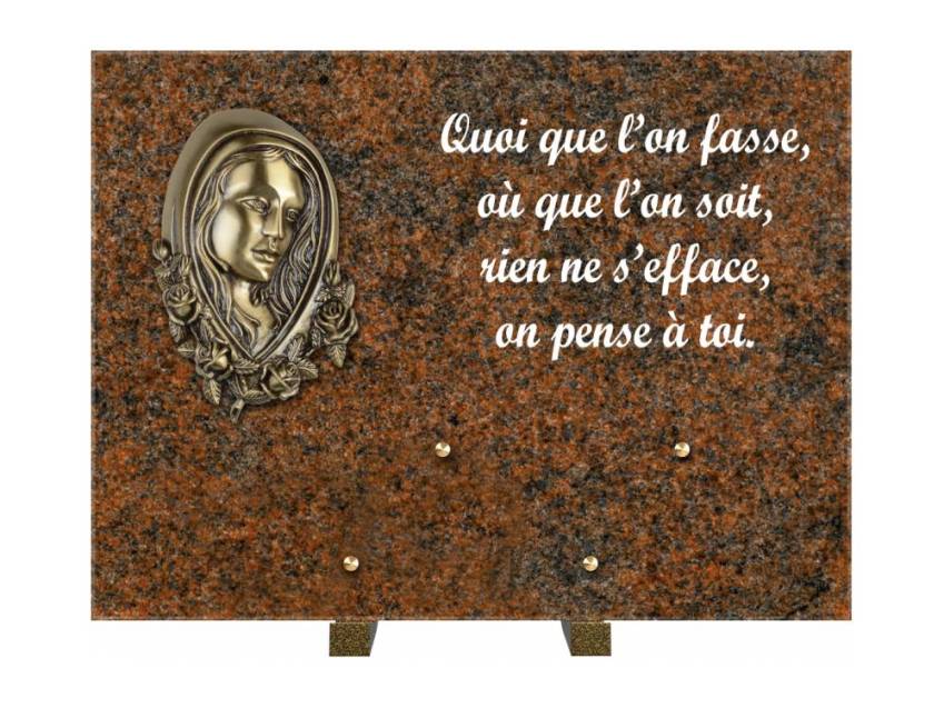 Plaque Granit Rectangle hommage