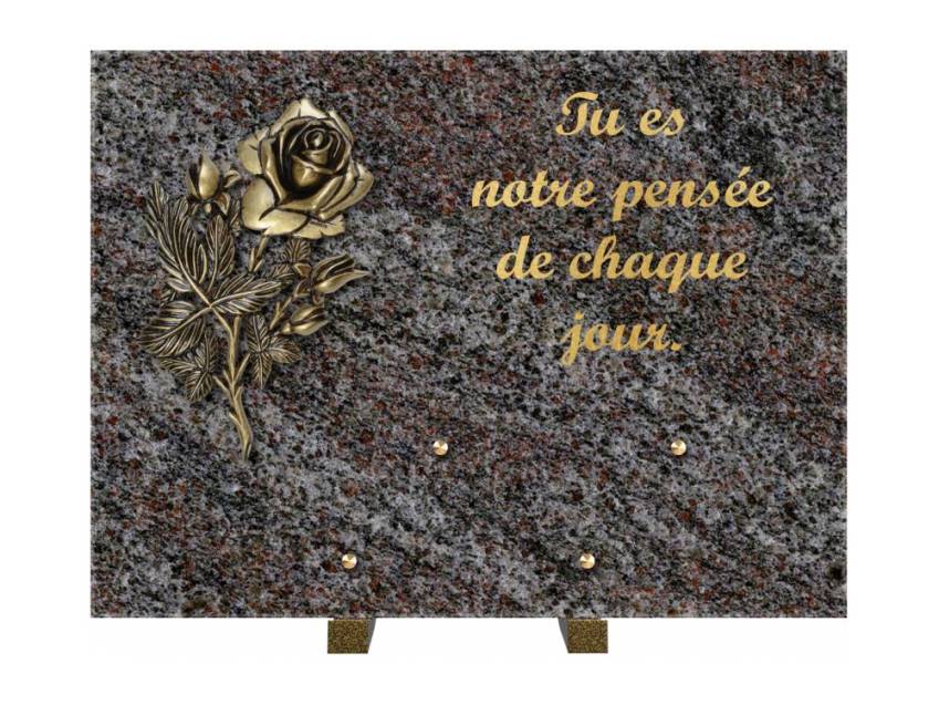 Plaque Granit Rectangle hommage