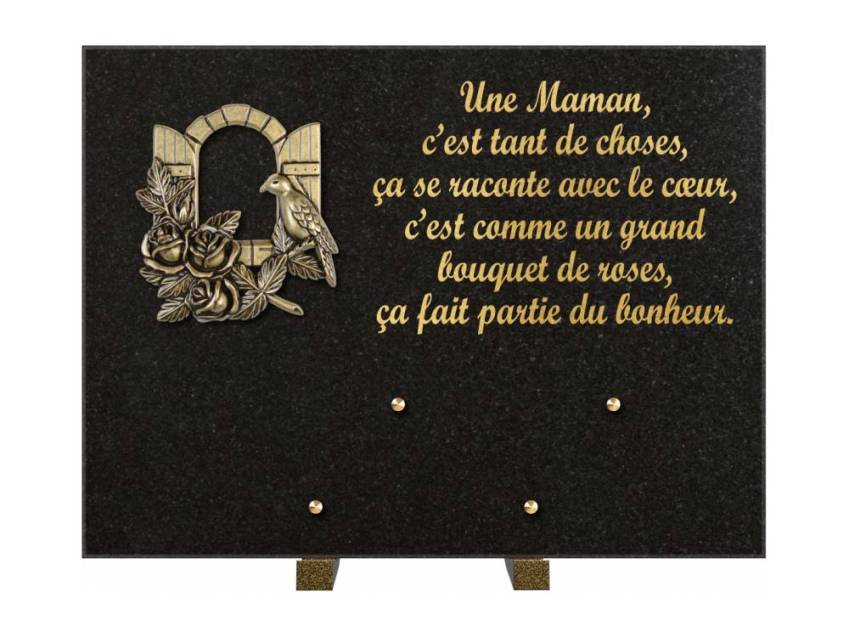 Plaque Granit Rectangle hommage