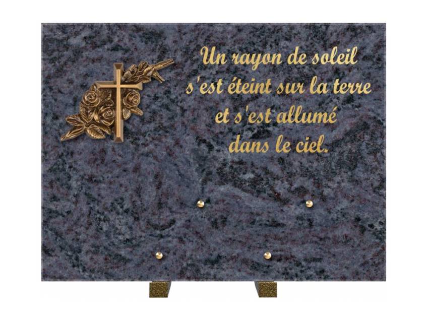 Plaque Granit Rectangle hommage