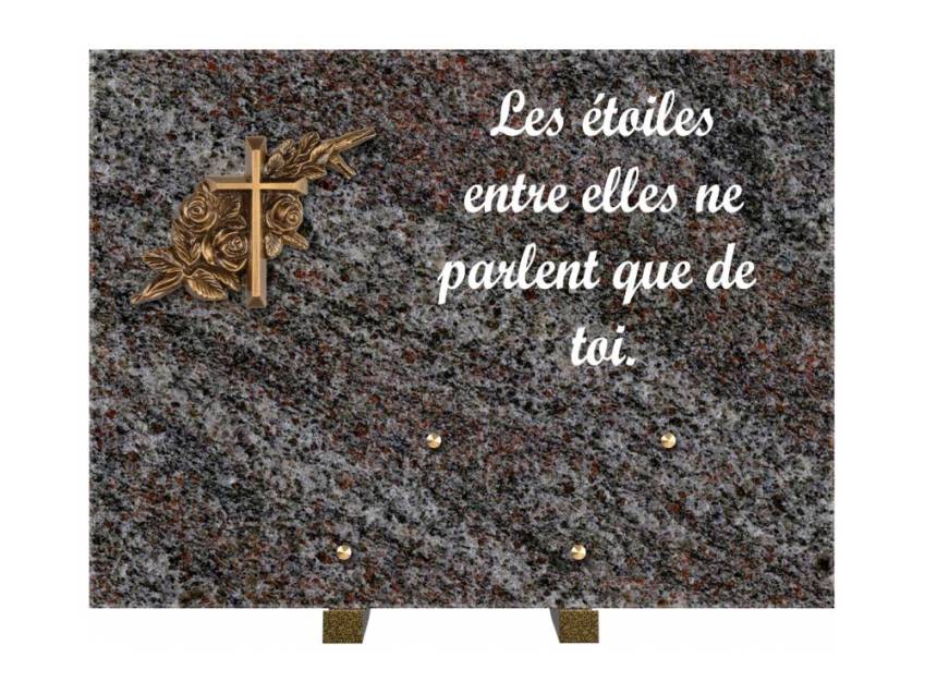 Plaque Granit Rectangle hommage