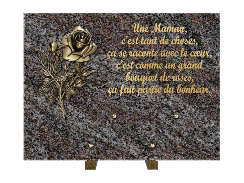 Plaque Granit Rectangle hommage