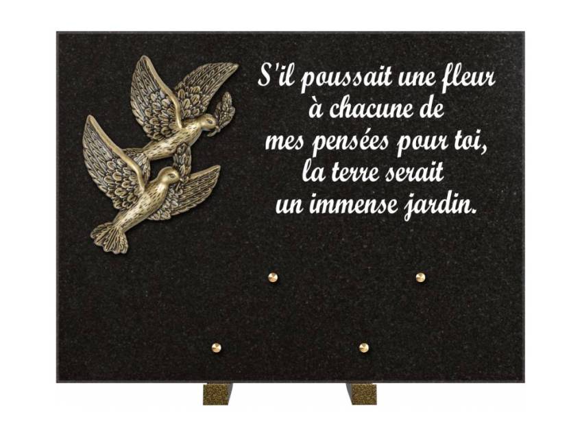 Plaque Granit Rectangle hommage