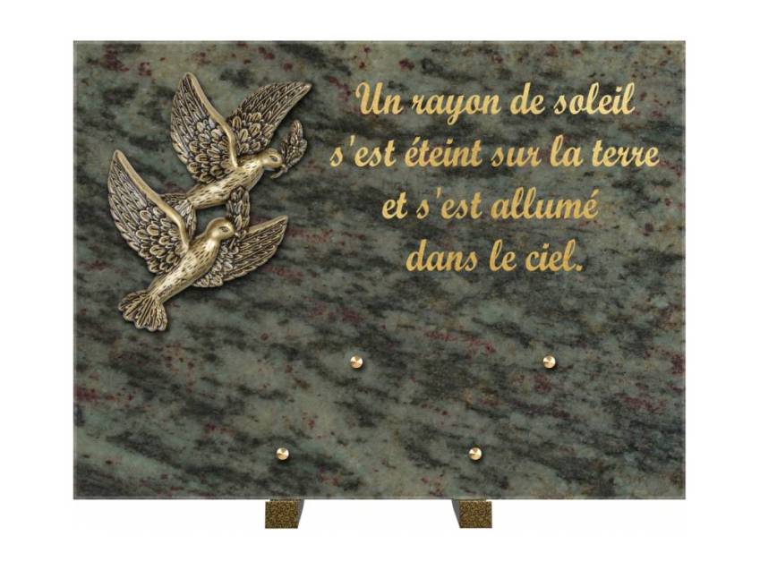 Plaque Granit Rectangle hommage