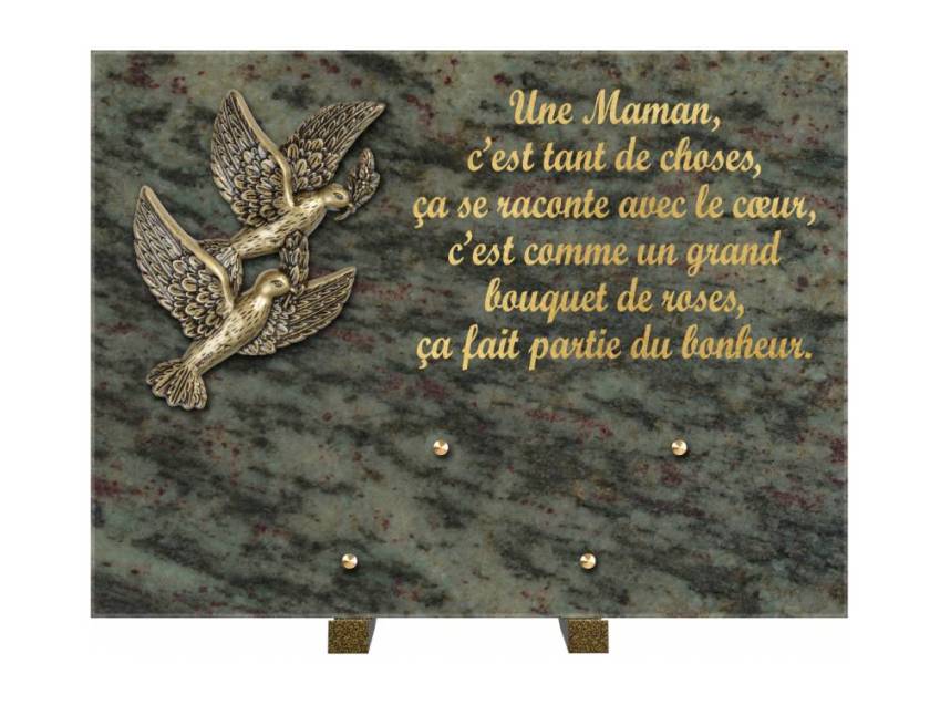 Plaque Granit Rectangle hommage